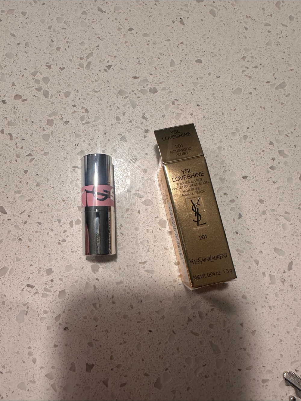 Yves Saint Laurent YSL LoveShine Lipstick - 201 Rosywood Blush mini